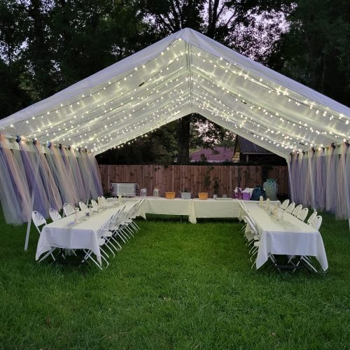 20x18ft Tent Setup With Lights