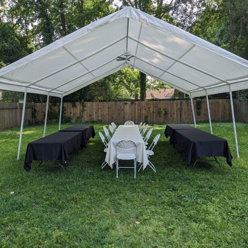 Tent With Tables Vertical